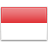 Флаг Индонезии с креплением на боковое стекло автомобиля