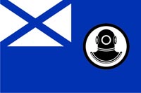 Флаг поисково-спасательных судов (катеров) Военно-морского флота Российской Федерации, 2000 г.