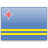 Флаг Арубы с креплением на боковое стекло автомобиля