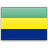 Флаг Габона с креплением на боковое стекло автомобиля