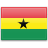 Флаг Ганы с креплением на боковое стекло автомобиля