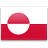 Флаг Гренландии с креплением на боковое стекло автомобиля