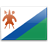 Флаг Лесото с креплением на боковое стекло автомобиля