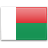 Флаг Мадагаскара с креплением на боковое стекло автомобиля