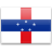 Флаг островов Нидерландские Антиллы с креплением на боковое стекло автомобиля