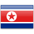 Флаг Северной Кореи с креплением на боковое стекло автомобиля