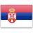 Флаг Сербии с креплением на боковое стекло автомобиля