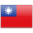 Флаг Тайваня с креплением на боковое стекло автомобиля