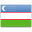 Флаг Узбекистана с креплением на боковое стекло автомобиля