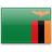 Флаг Замбии с креплением на боковое стекло автомобиля