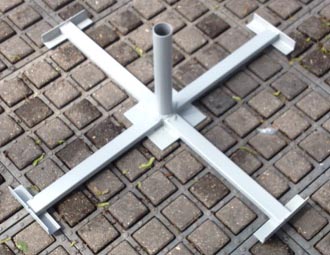 Флагшток 6 метров с перекладиной