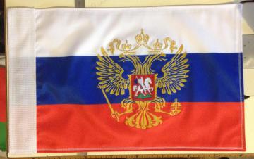 Флаг России (вышивка) для флагштока Харлей Дэвидсон (Harley-Davidson)