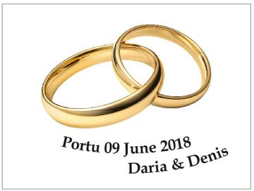 Флаг свадьба 6