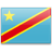 Флаг Конго (Киншаса) с креплением на боковое стекло автомобиля