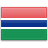 Флаг Гамбии с креплением на боковое стекло автомобиля