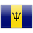 Флаг Барбадоса с креплением на боковое стекло автомобиля