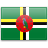 Флаг Доминика с креплением на присоске на крыло автомобиля