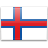 Флаг Фарерских островов с креплением на присоске на крыло автомобиля
