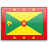 Флаг Гренады с креплением на боковое стекло автомобиля
