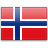 Флаг Норвегии с креплением на боковое стекло автомобиля