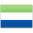 Флаг Сьерра Леоне с креплением на боковое стекло автомобиля
