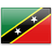 Флаг Сент-Китс и Невис с креплением на боковое стекло автомобиля