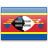 Флаг Свазиленда с креплением на боковое стекло автомобиля