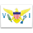 Флаг Виргинских островов США с креплением на присоске на крыло автомобиля