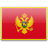 Флаг Черногрии с креплением на присоске на крыло автомобиля