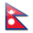 Флаг Непала с креплением на боковое стекло автомобиля