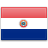 Флаг Парагвая с креплением на боковое стекло автомобиля