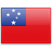 Флаг Самоа с креплением на боковое стекло автомобиля